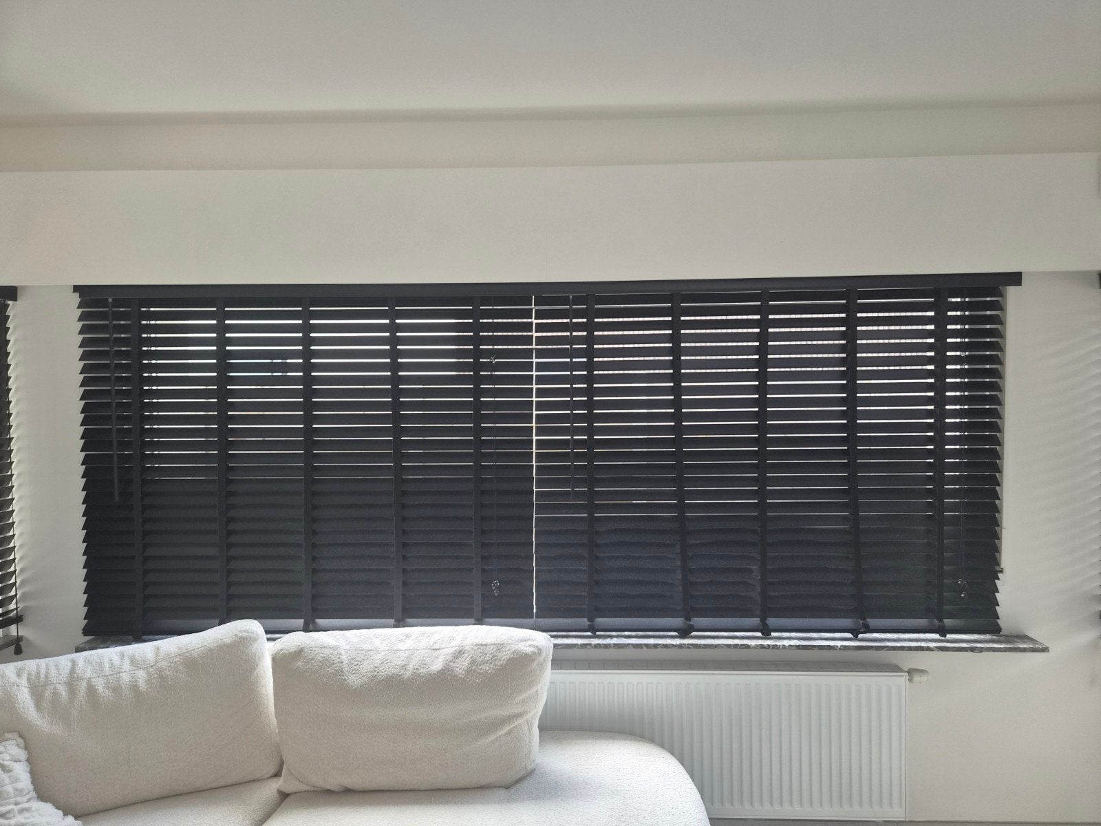 Jaloezie hout, Huis en Inrichting, Ophalen, Zwart, Jaloezie, Hout