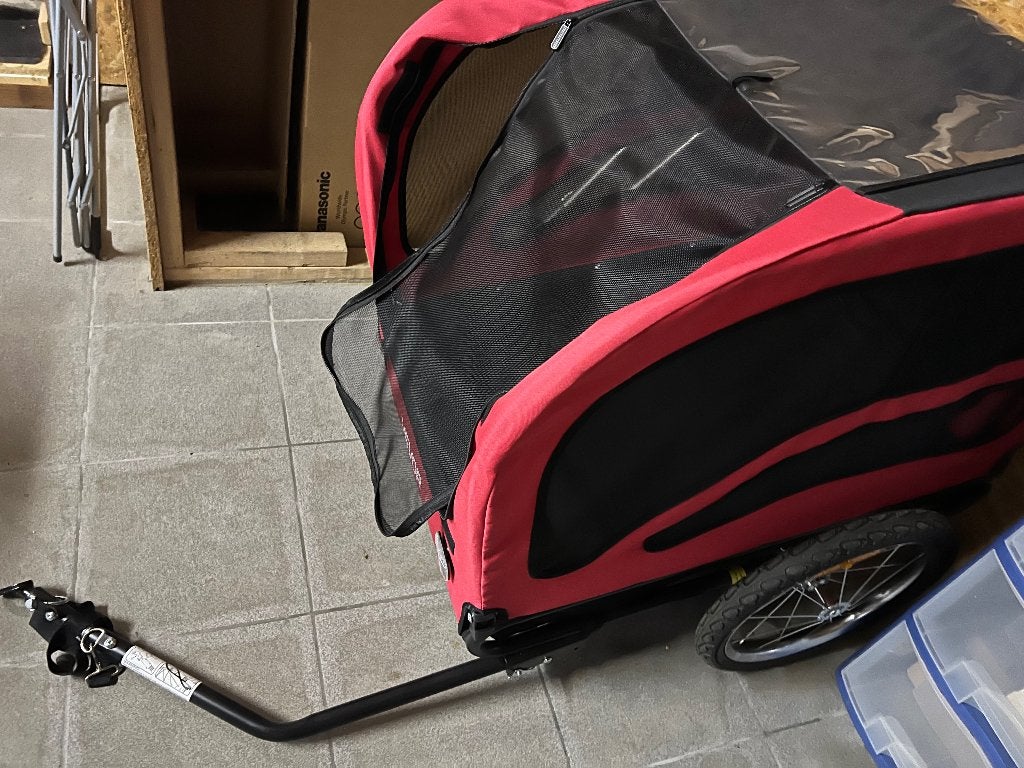 hondenkar voor achter de fiets, Ophalen, Hondenkar