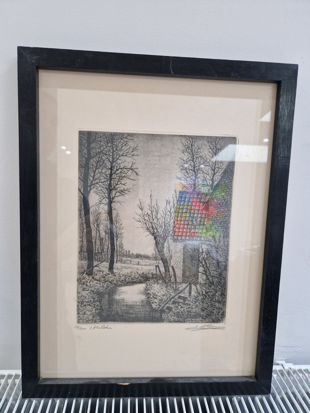 ets, Antiquités & Art, Art | Lithographies & Sérigraphies, Numéroté, Enlèvement ou Envoi, Paysages, Eau-forte
