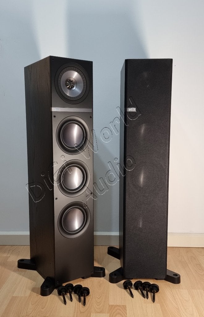 KEF Q500 en élégant frêne noir, TV, Hi-fi & Vidéo, Autres marques, Enlèvement ou Envoi, Comme neuf, Haut-parleurs Frontaux, Arrière ou Stéréo