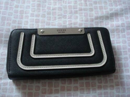 Guess zwarte portemonnee, dames, Ophalen of Verzenden, Gebruikt, Zwart, Guess