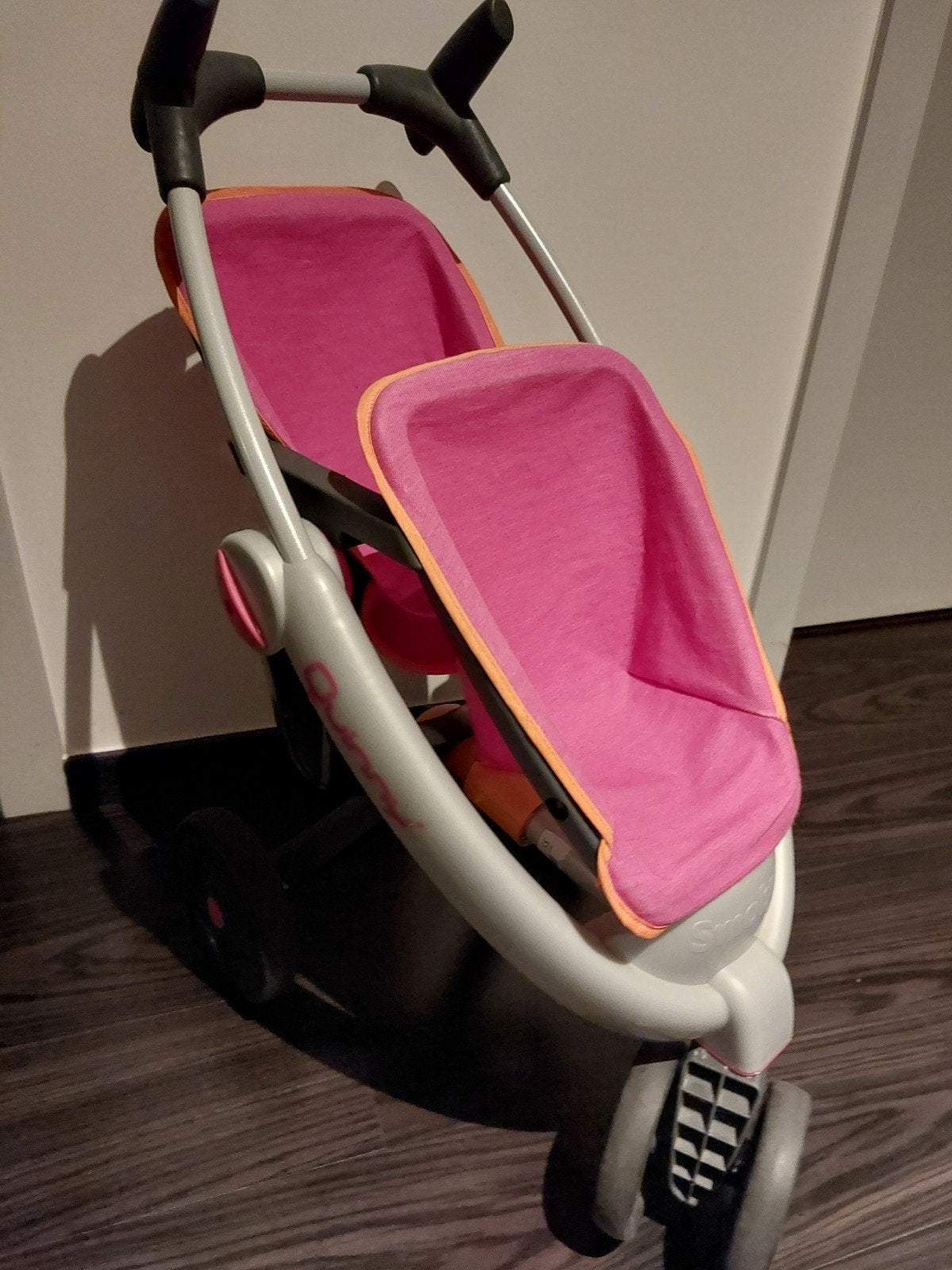 Smoby buggy voor 2 poppen, Ophalen, Gebruikt, Babypop