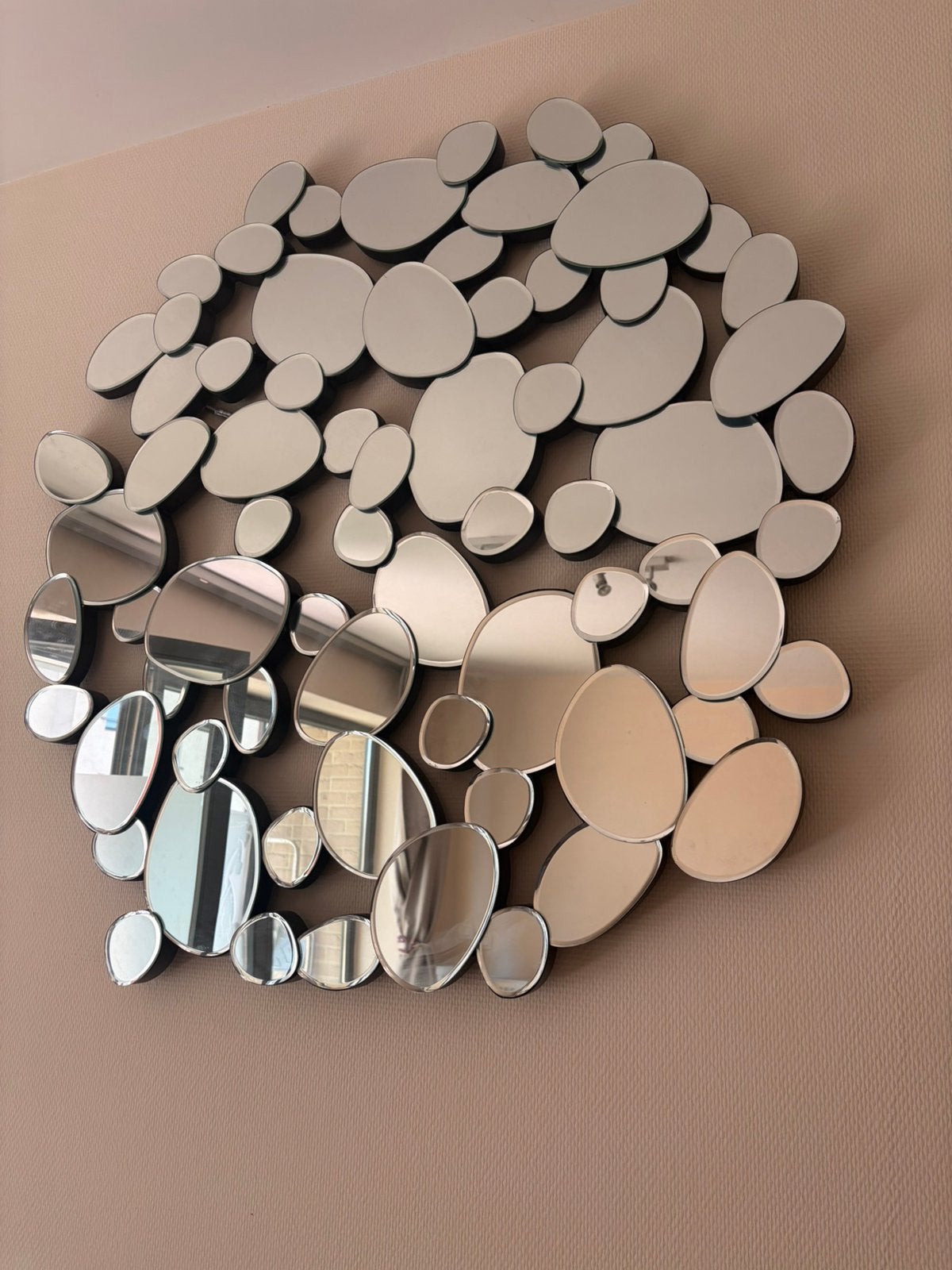 Grand miroir mural design – Momentum, Enlèvement, Comme neuf
