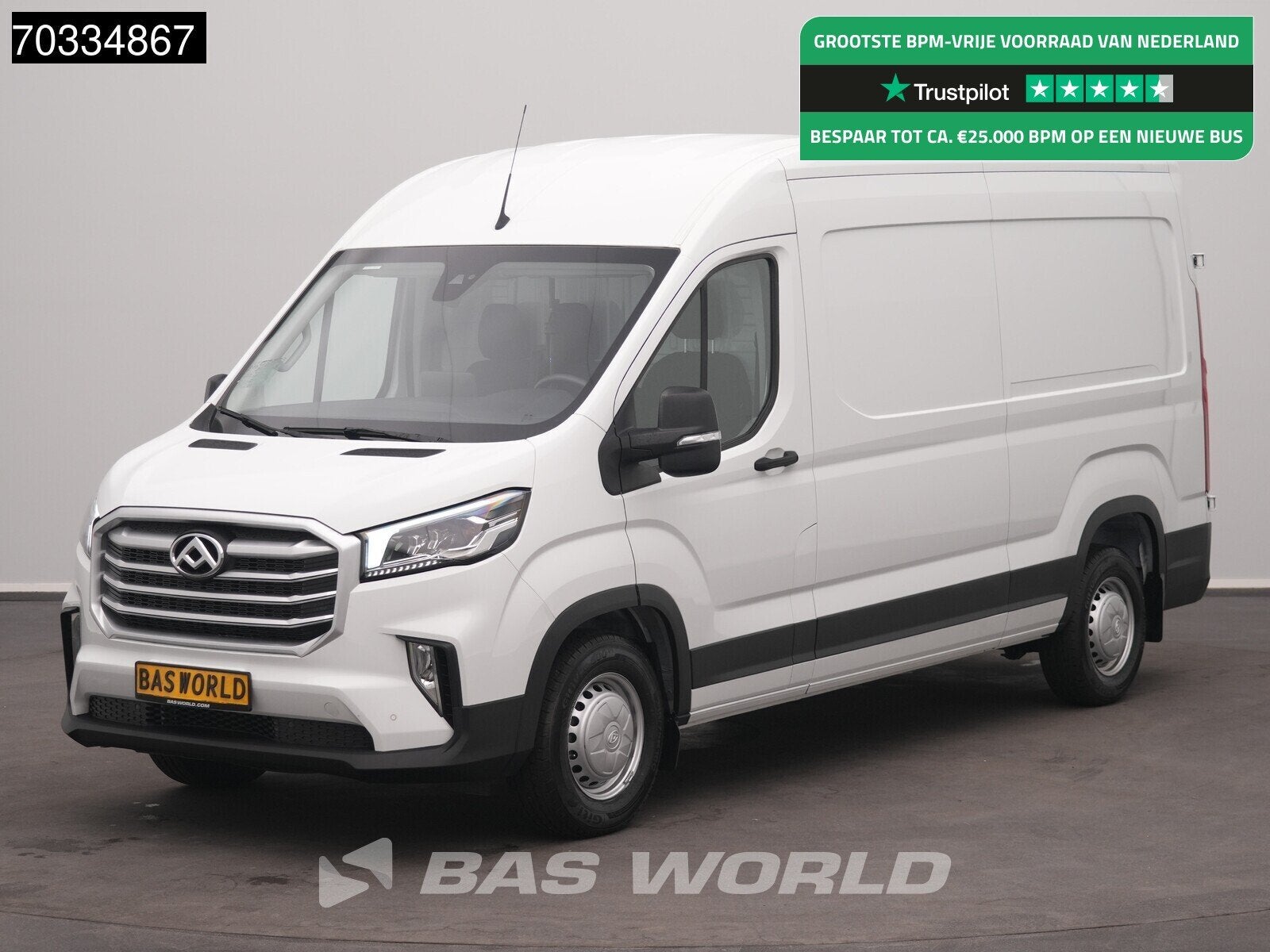 Maxus Deliver 9 L3H2 LED Airco Cruise Camera Parkeersensoren, Stof, Gebruikt, Euro 6, 4 cilinders