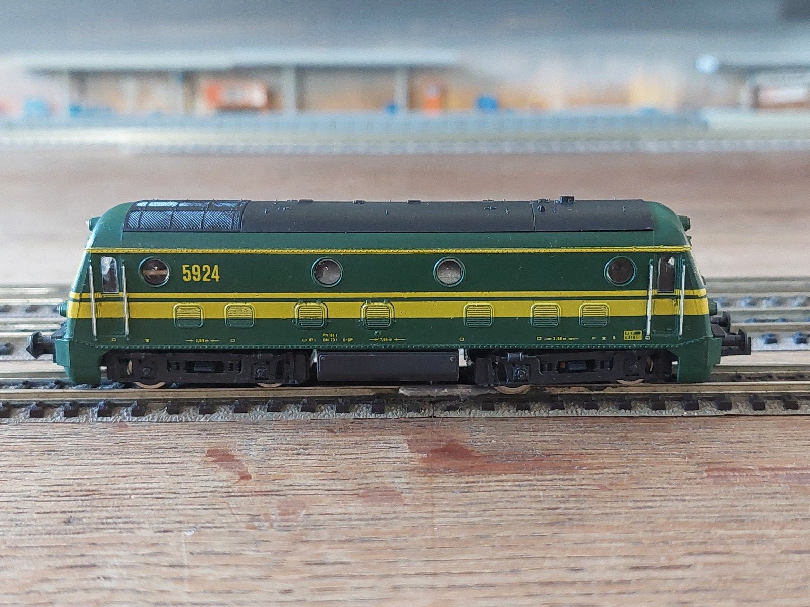 roco N dieselloc NMBS SNCB reeks 59 2156 groen, Ophalen of Verzenden, Locomotief, Fleischmann