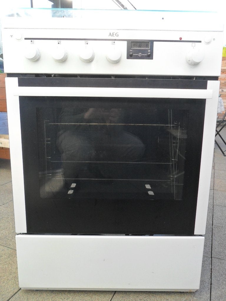 Cuisinière au gaz AEG, Electroménager, Gaz, 4 zones de cuisson, Enlèvement, Utilisé