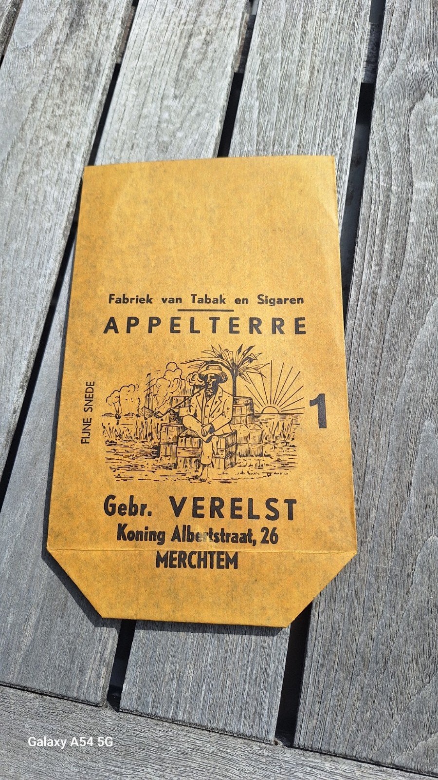 tabakzakje appelterre, Ophalen of Verzenden