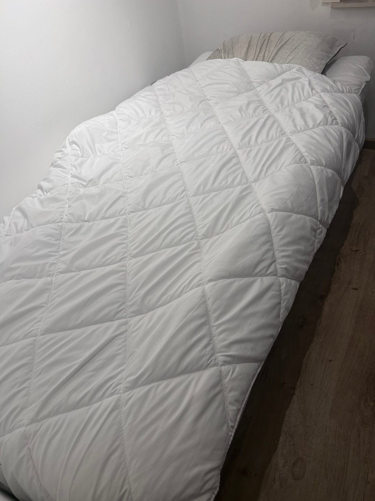 Boxspring + matras ( 90x200 cm ), Ophalen, 90 cm, Eenpersoons, Beige