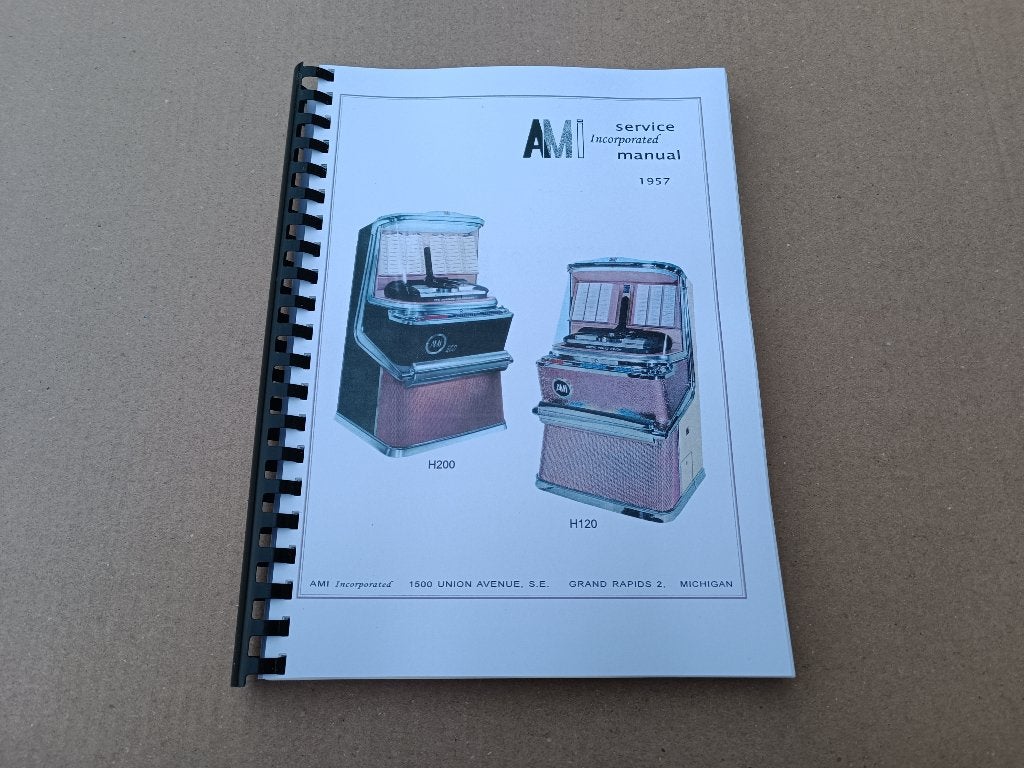 Service Manual: AMI H120/H200 (1957) jukebox Nieuw !!, Collections, Envoi, Ami