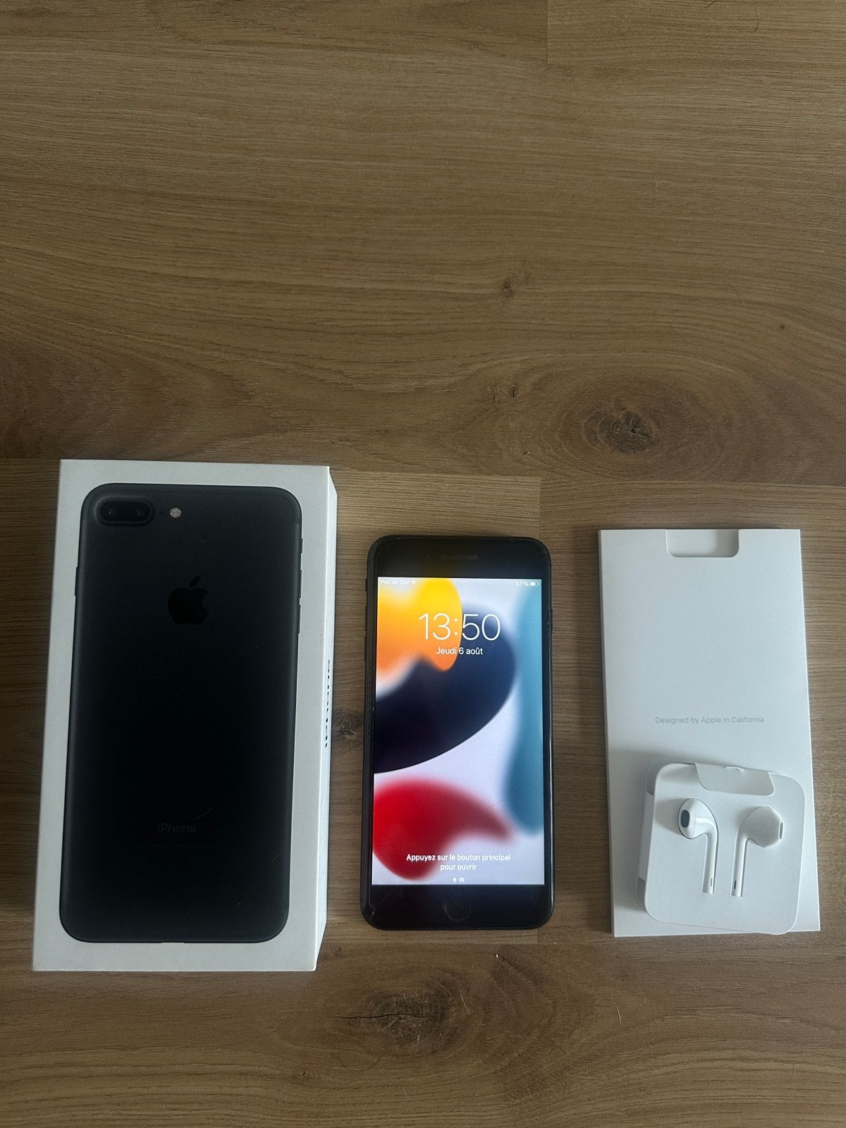 Iphone 7 plus - 32GB + Boite / ecouteurs, 70 %, Enlèvement ou Envoi, 32 GB, Utilisé
