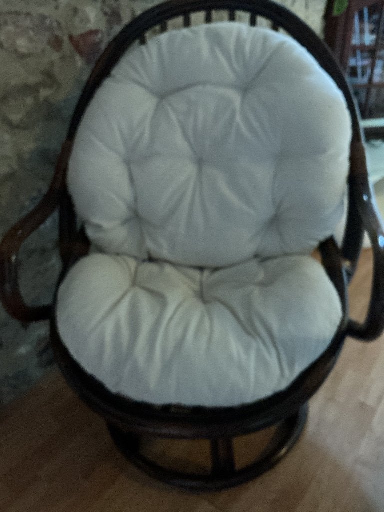 Fauteuil, Fauteuil pivotant, Rond, Enlèvement, Utilisé