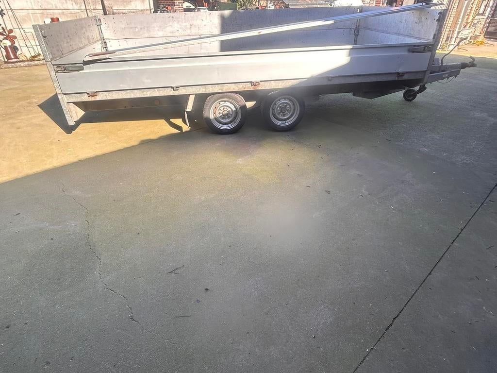 Aanhangwagen verlaagd Henra 4 meter 2700kg, Ophalen of Verzenden, Zo goed als nieuw