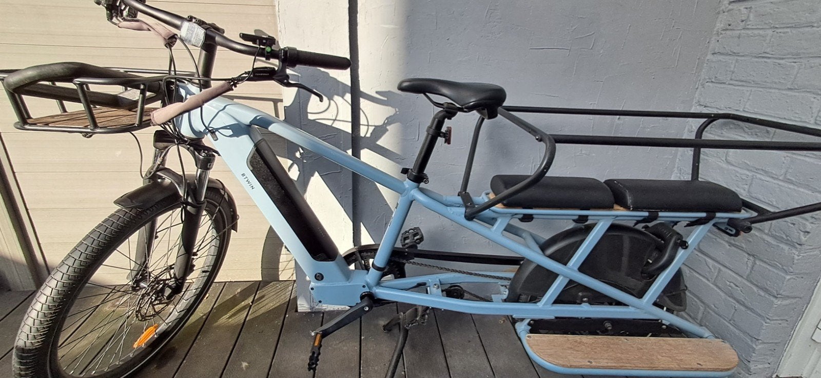 Cargofiets te koop, Fietsen en Brommers, Ophalen, Minder dan 10 versnellingen, Gebruikt, Vering