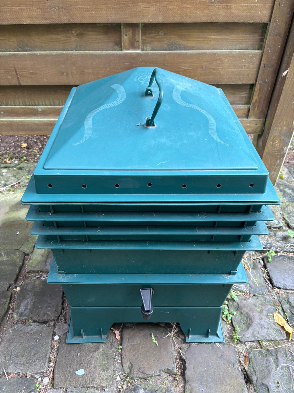 Wormenbak 4-laags, Enlèvement, Bac à compost