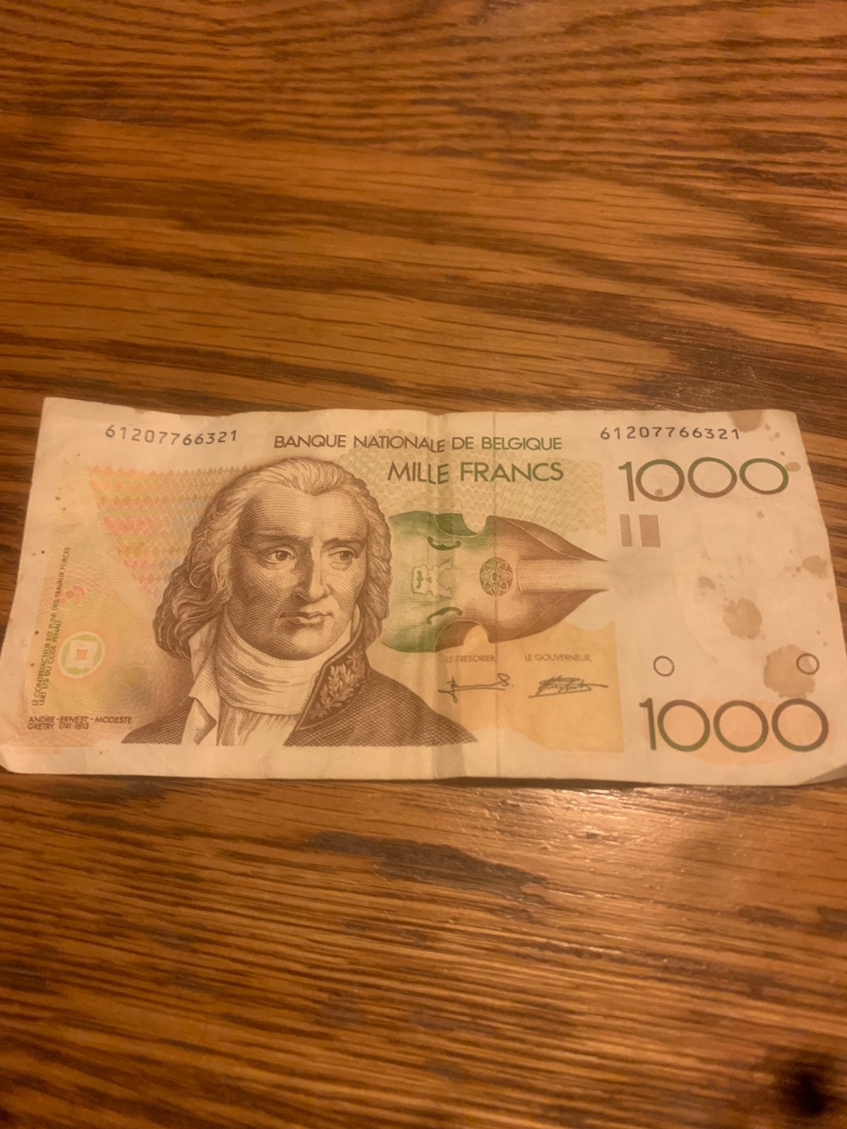 1000 BF Biljet, Timbres & Monnaies, Enlèvement, Billets en vrac