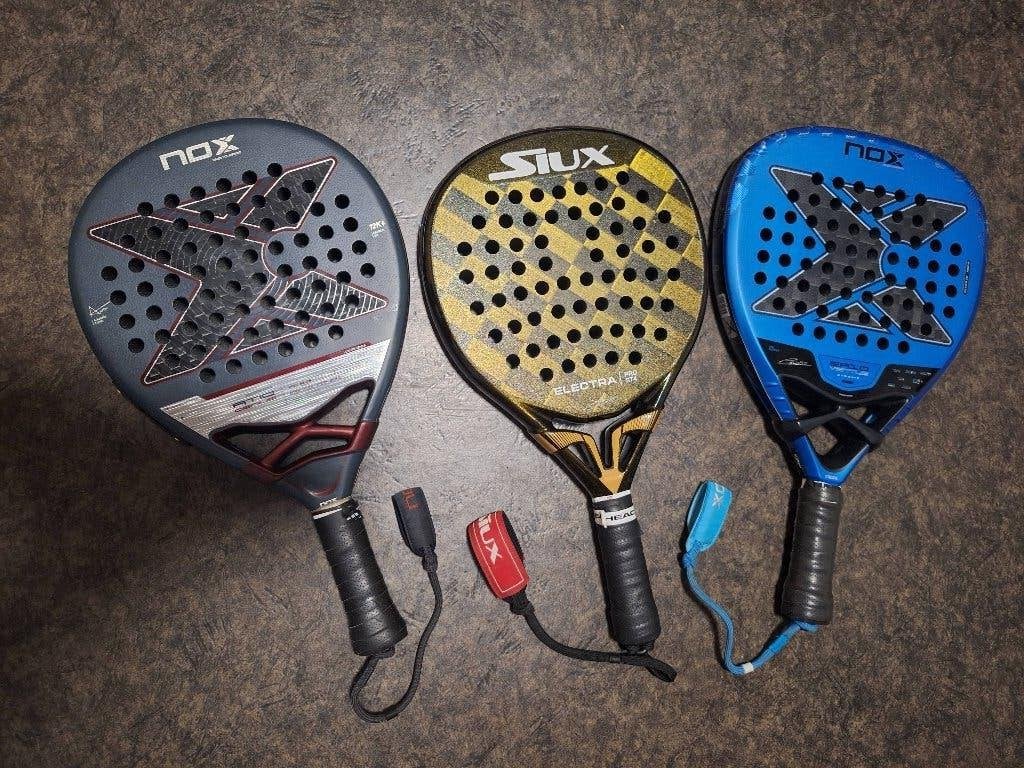 Padel rackets te koop, Sports & Fitness, Padel, Enlèvement, Utilisé, Raquette de padel