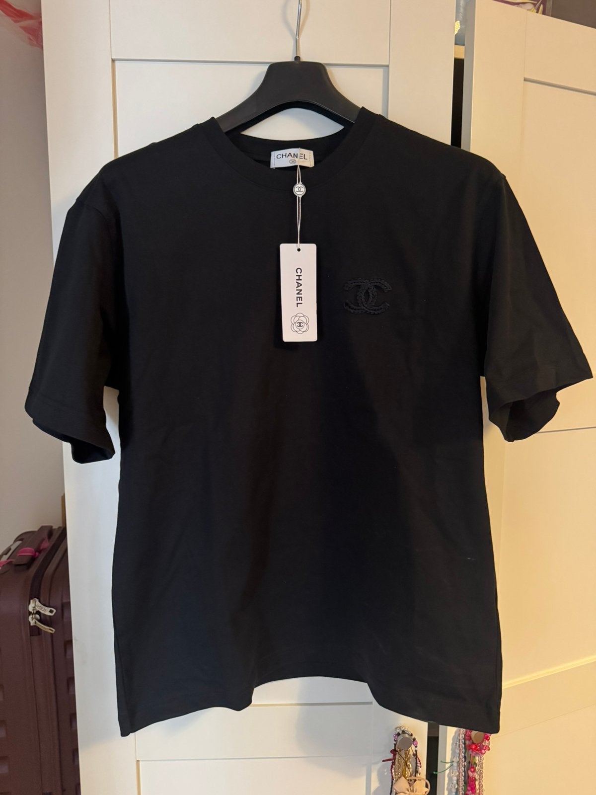 T shirt chanel, Enlèvement ou Envoi, Neuf, Taille 48/50 (M), Noir
