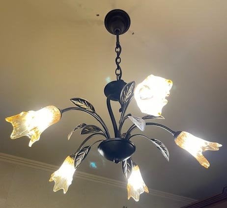 Lustre à 5 branches État neuf !, Enlèvement, Utilisé