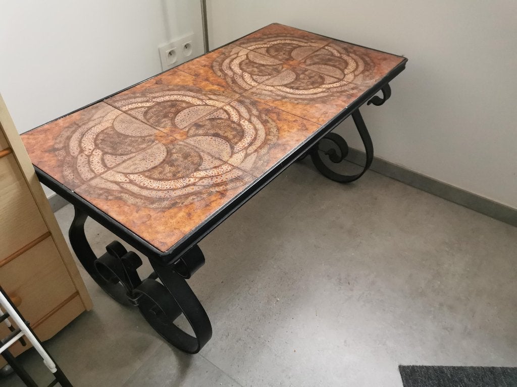 Table de salon, Ancien, 50 à 100 cm, Comme neuf, Enlèvement