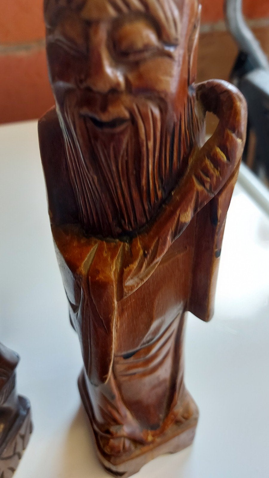 3 Aziatische houten beeldjes, Antiek en Kunst, Ophalen