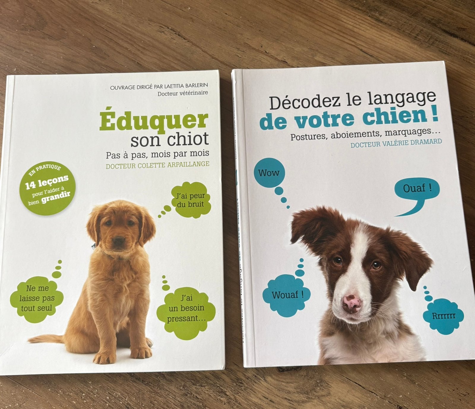 Lot de 2 livres pour éducation chiens, Livres, Animaux & Animaux domestiques, Enlèvement ou Envoi, Comme neuf, Chiens