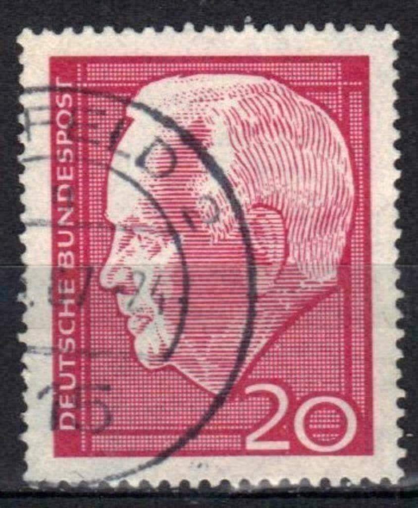 Duitsland Bundespost 1964 - Yvert 305 - President Lubke (ST), Postzegels en Munten, Postzegels | Europa | Duitsland, Verzenden