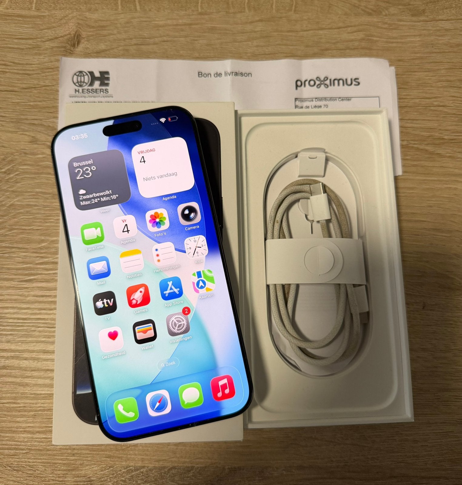 Iphone 16 pro max 256gb, Telecommunicatie, Mobiele telefoons | Apple iPhone, Ophalen, Zo goed als nieuw, IPhone 16 Pro Max