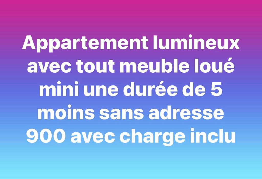 Appartement a loue