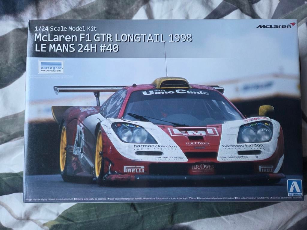 McLaren F1 GTR Longtail 1998 Le Mans 24H #40 (Aoshima), Neuf, Autres marques, Enlèvement ou Envoi, Voiture