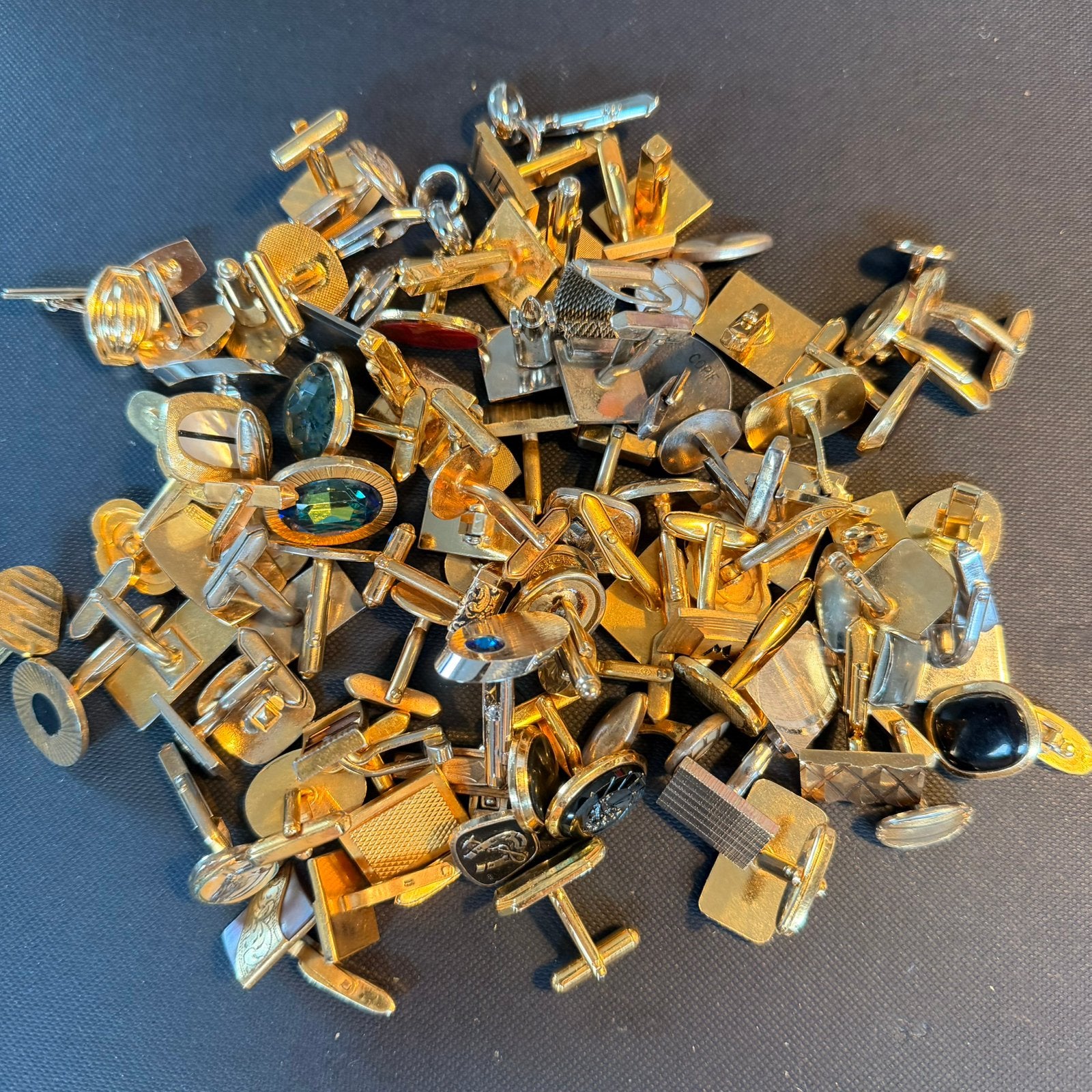 Vintage manchetknopen lot, Handtassen en Accessoires, Ophalen of Verzenden, Gebruikt