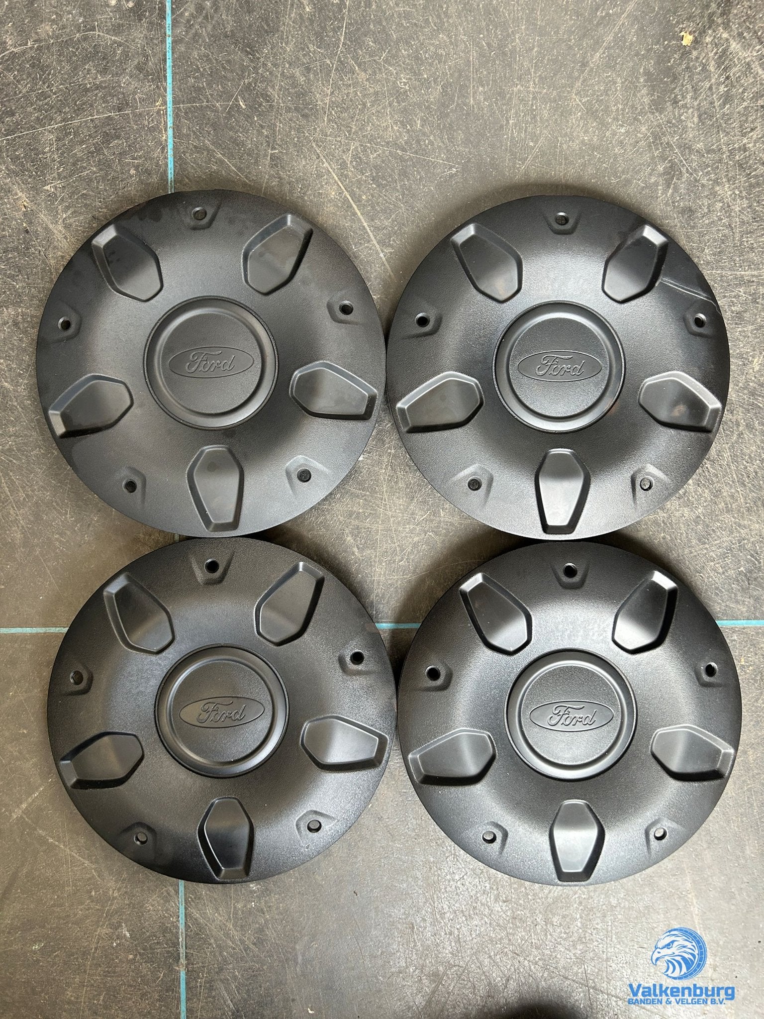 ORIGINELE Ford Transit Custom naafkap naafdop wieldop set zw, -, -, Utilisé, -