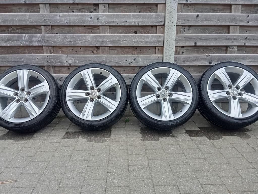 18 inch alu velgen Opel, Auto-onderdelen, Ophalen, 18 inch, Band(en)