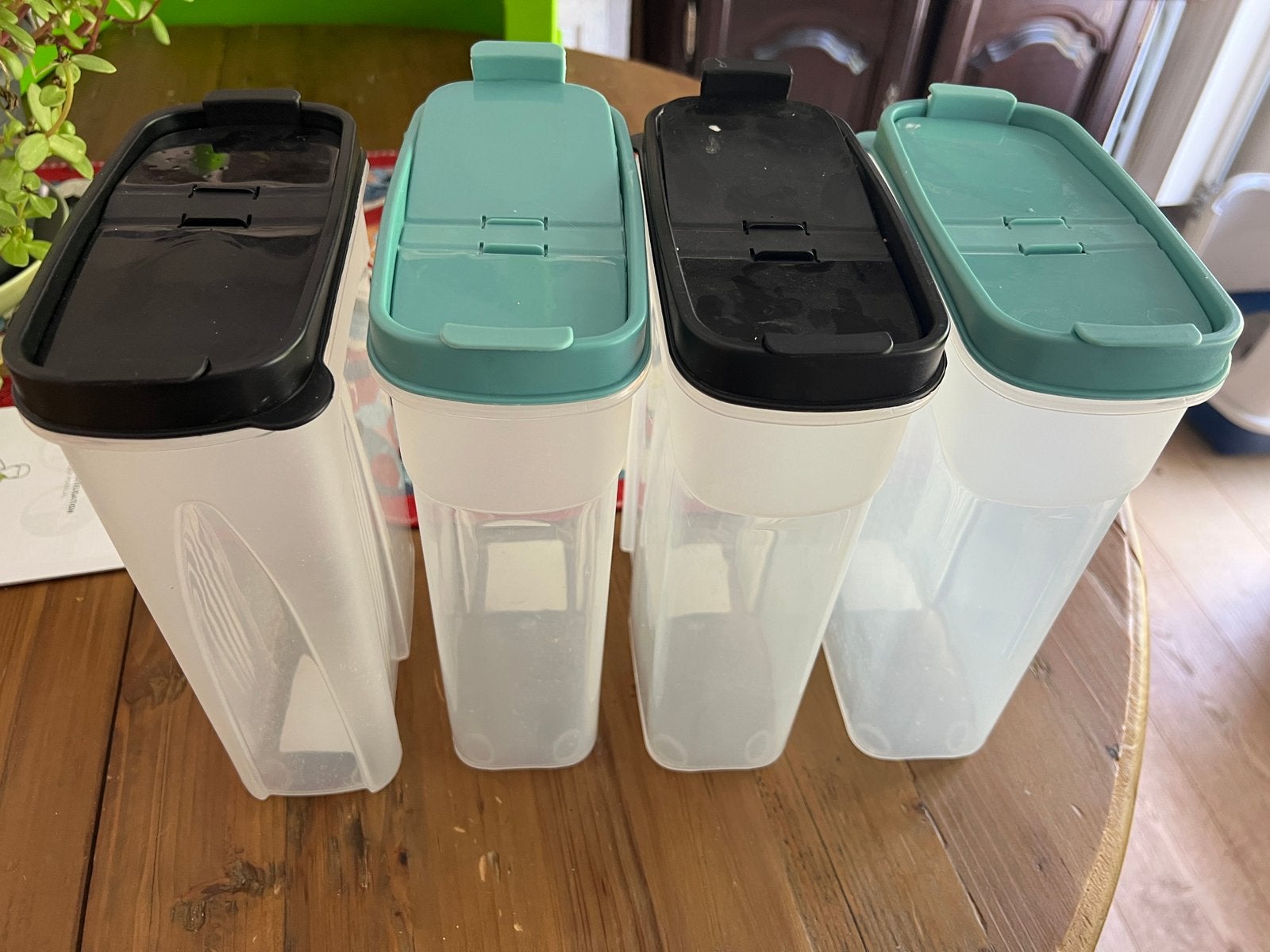 4 voorraaddozen 2,4l, Huis en Inrichting, Keuken | Tupperware, Ophalen, Zo goed als nieuw
