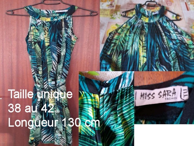 Maxi-jurk in één maat met print, Maat 38/40 (M), Ophalen of Verzenden, Onder de knie, Gedragen