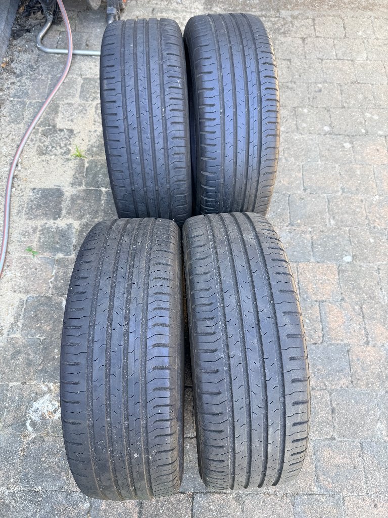 195/55 R16 Continental banden 4 x 7mm, Auto-onderdelen, Banden en Velgen, Ophalen, Gebruikt, 16 inch, Band(en)