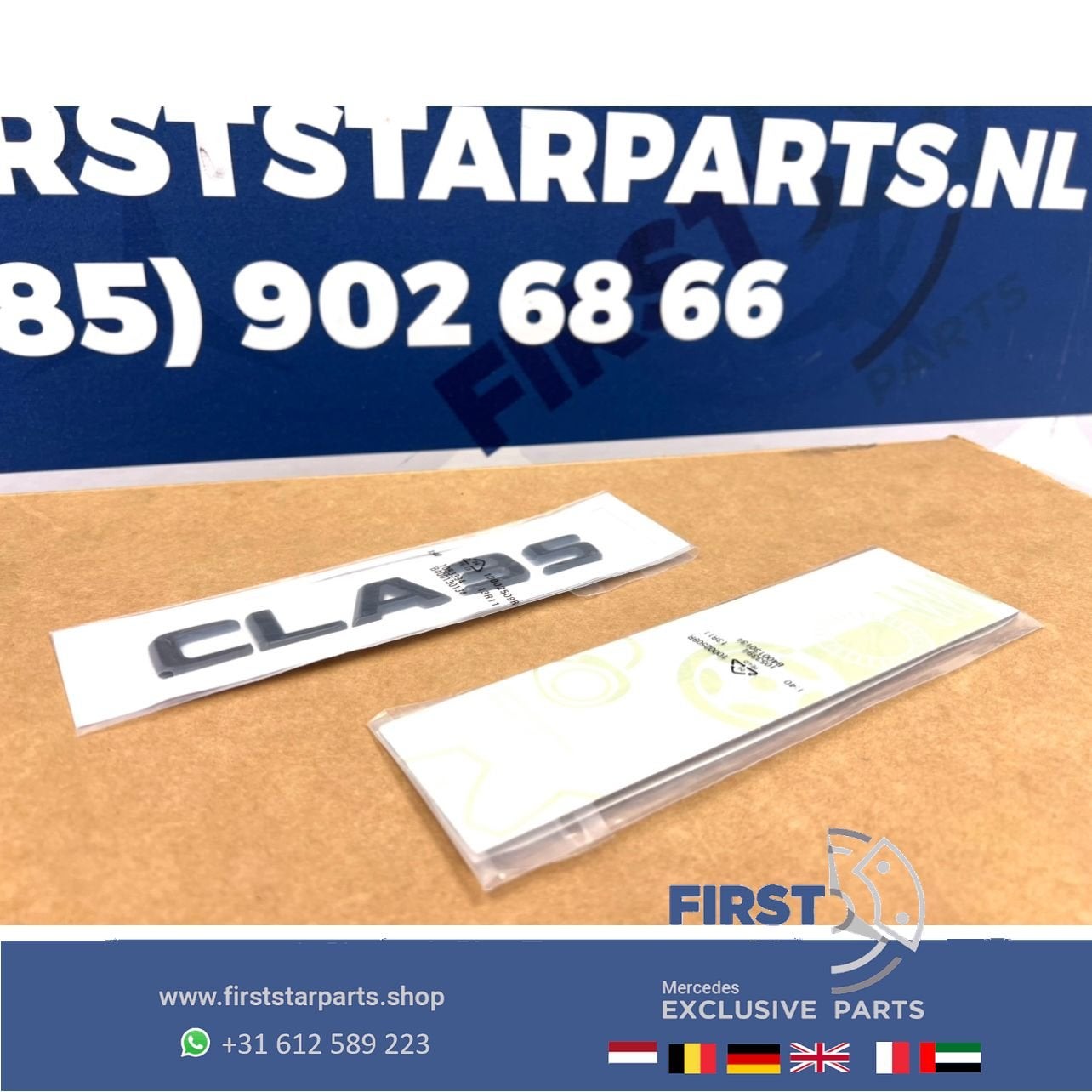 W118 CLA35 AMG LOGO SET ZWART emblemen CLA 35 Klasse 2018-20, Gebruikt, -, Ophalen of Verzenden, -