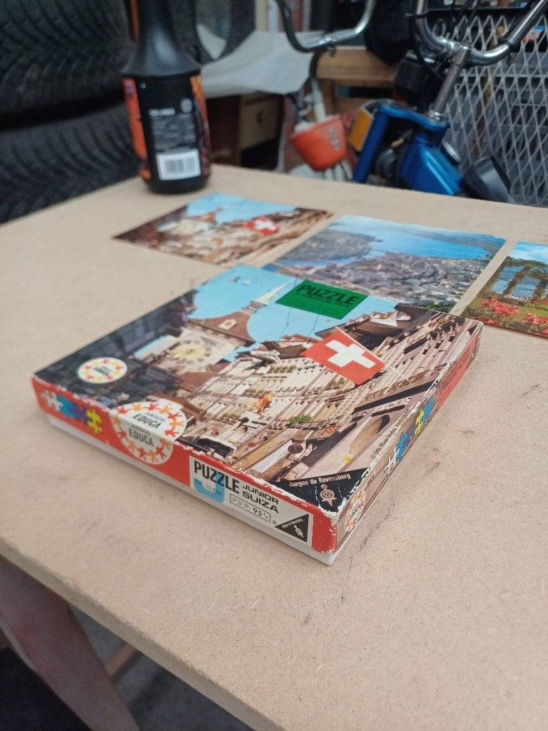 Puzzle Zwitserland 3x, Ophalen of Verzenden, Minder dan 500 stukjes, Gebruikt, Legpuzzel