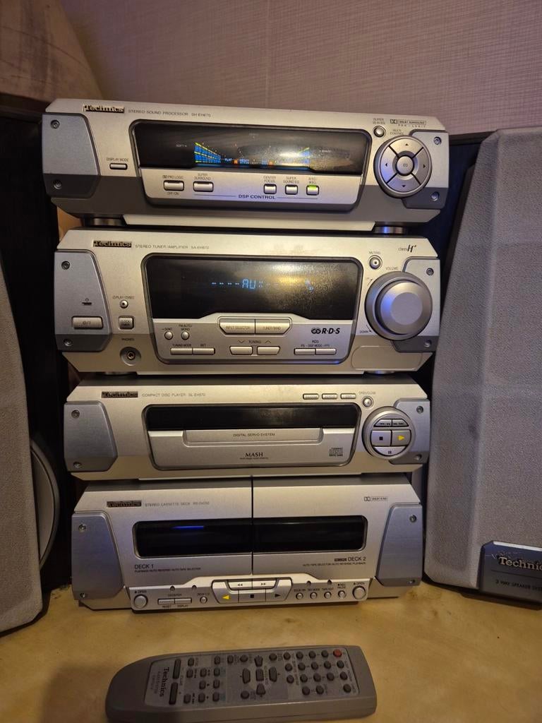 Chaine Hi-fi Technics, TV, Hi-fi & Vidéo, Chaîne Hi-fi, Enlèvement, Utilisé, Haut-parleurs, Autres marques