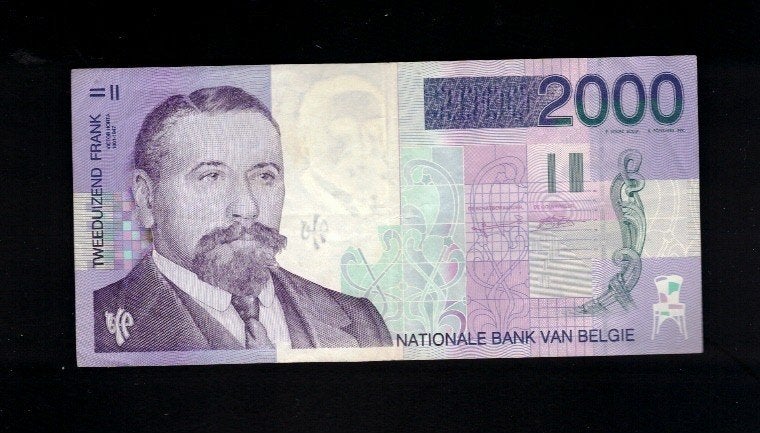 Billet belge 2000 Frank - Victor Horta 1, Timbres & Monnaies, Billets de banque | Europe | Billets non-euro, Enlèvement ou Envoi