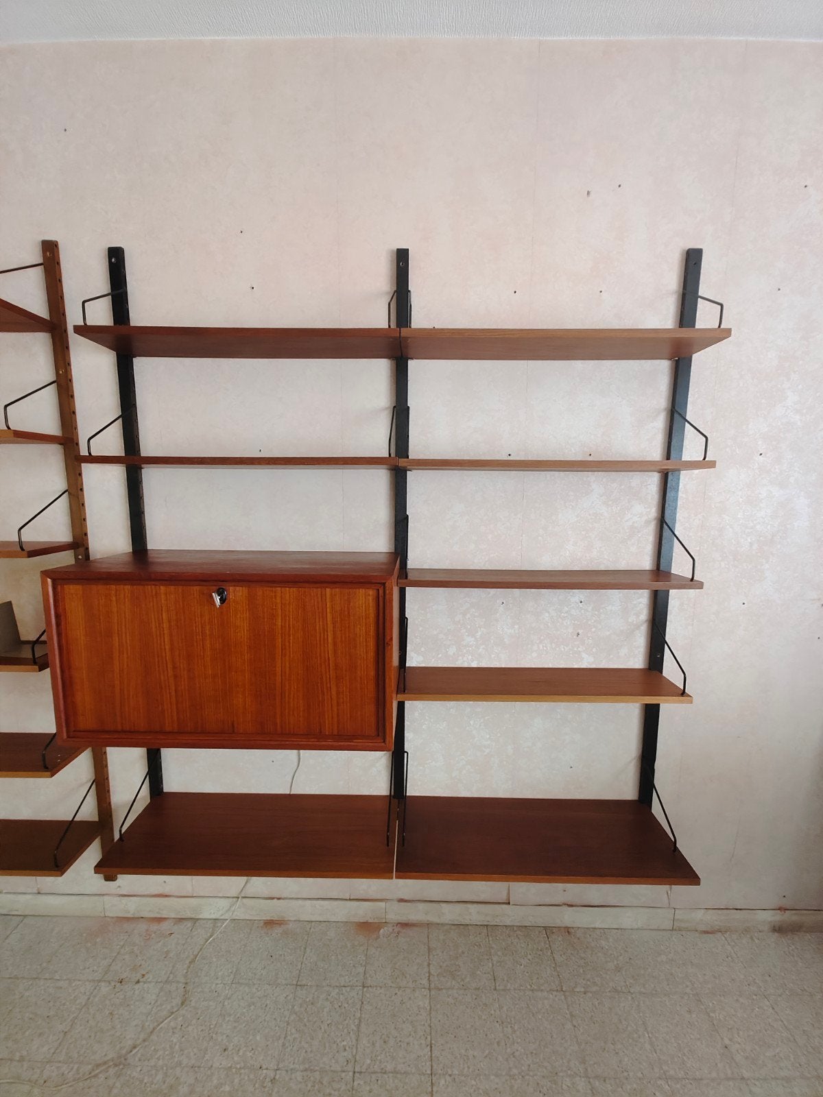 Système mural vintage Poul Cadovius Royal System Teak, Enlèvement