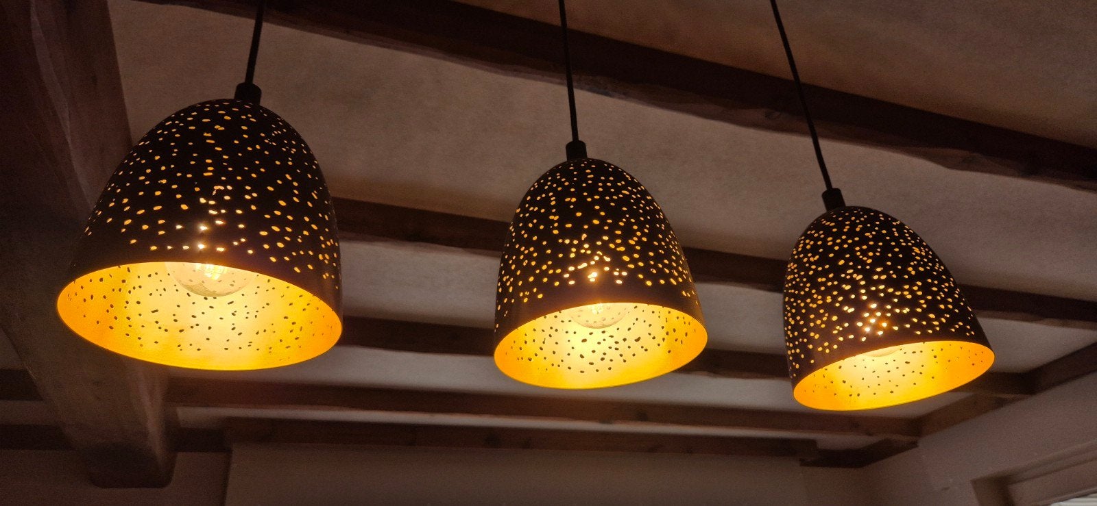 Landelijke luster, Huis en Inrichting, Lampen | Hanglampen, Ophalen