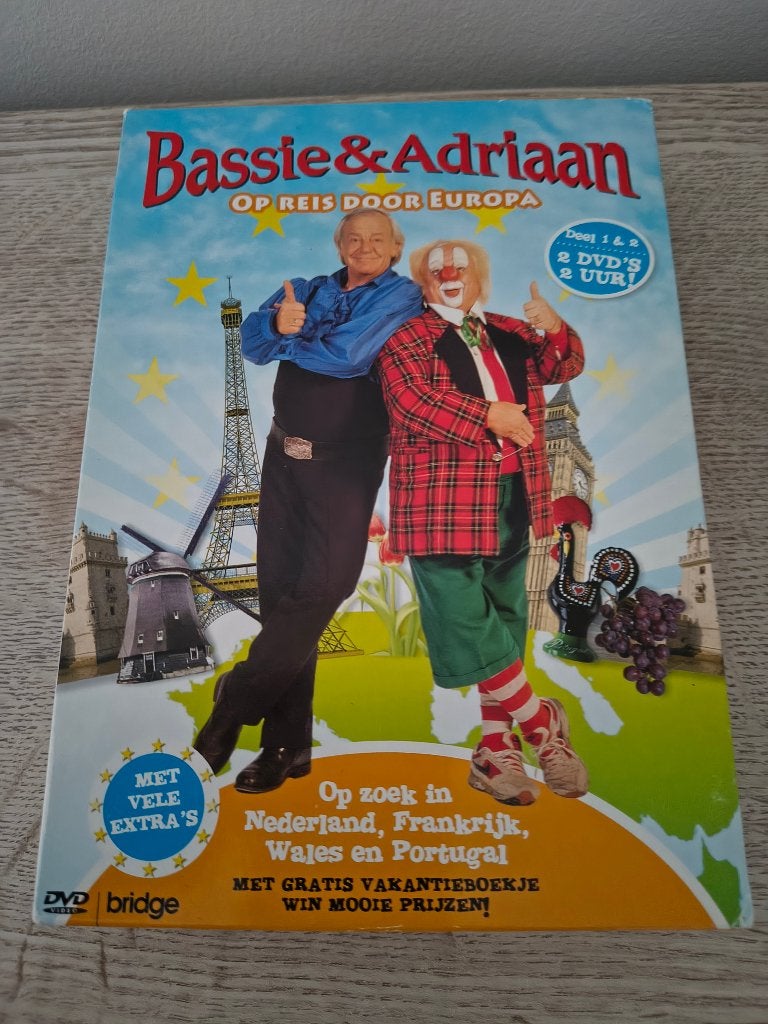 Dvd box Bassie en Adriaan, Cd's en Dvd's, Dvd's | Kinderen en Jeugd, Ophalen of Verzenden, Zo goed als nieuw