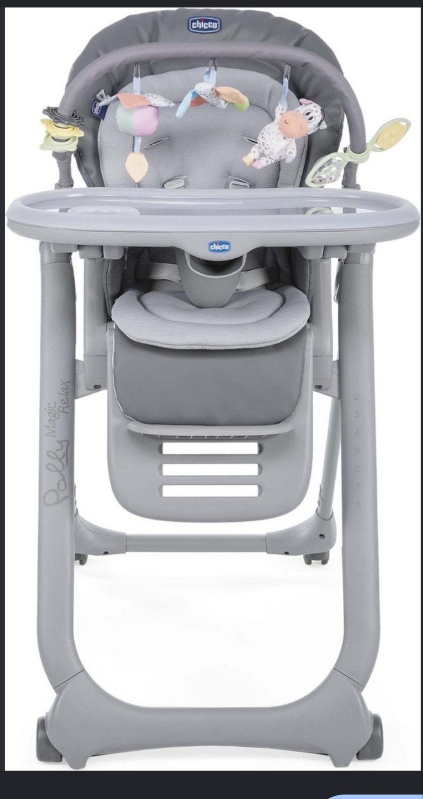 Chicco eetstoel polly magic relax, Kinderen en Baby's, Ophalen, Gebruikt