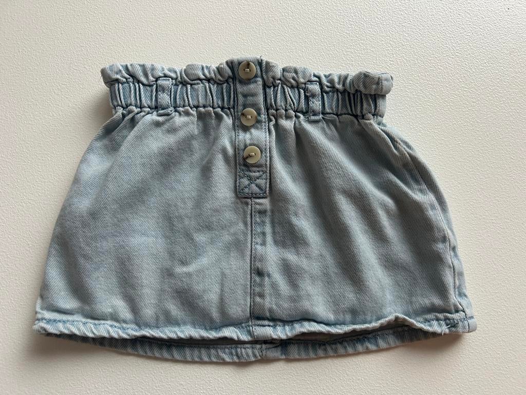 Jeansrokje babymeisje - Zara - mt80, Ophalen of Verzenden, Zo goed als nieuw, Meisje, Jurkje of Rokje