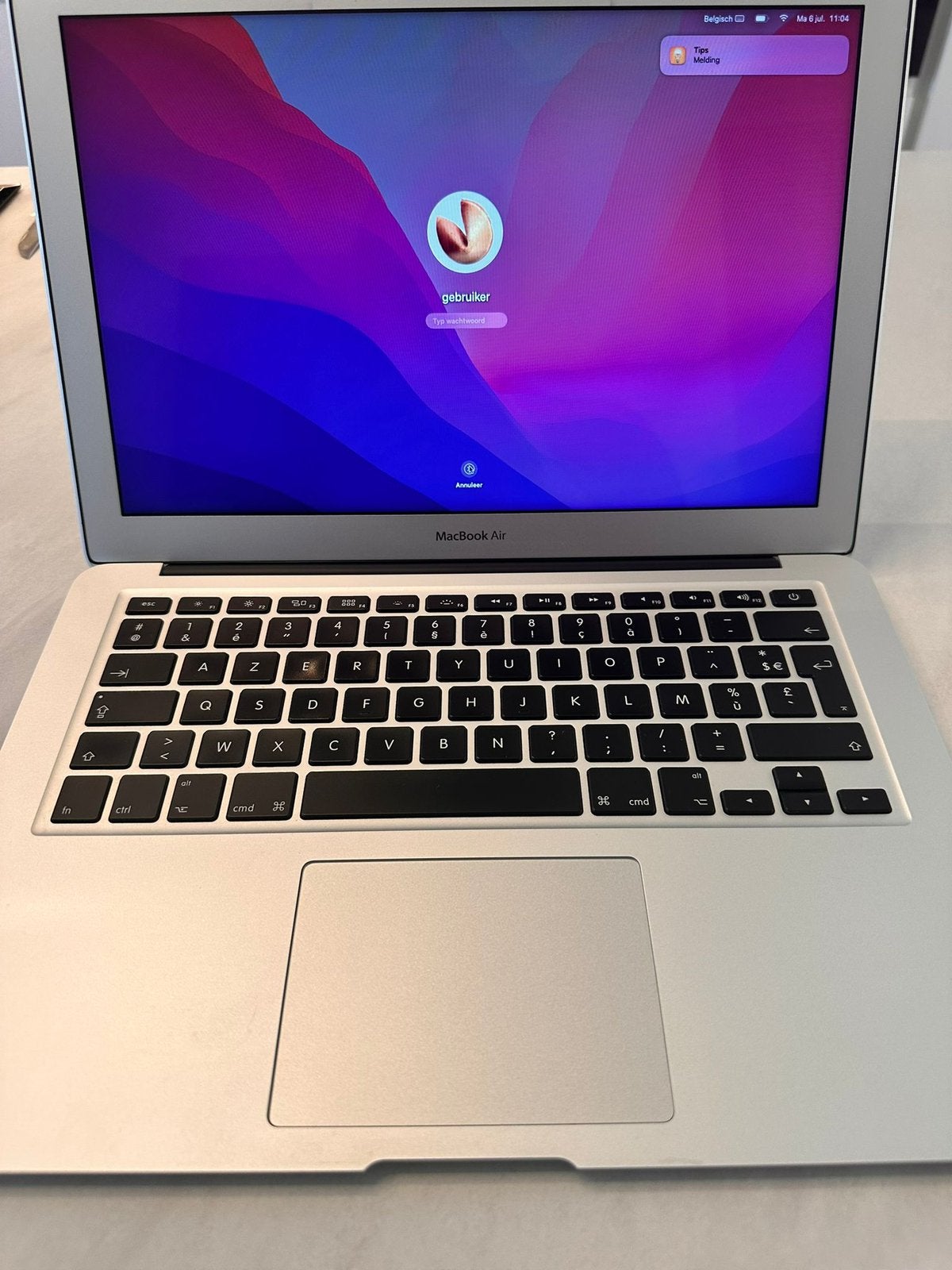 Macbook air 2013 model - aangekocht in 2017. In nieuwstaat, Informatique & Logiciels, Enlèvement, Comme neuf, 8 GB, MacBook