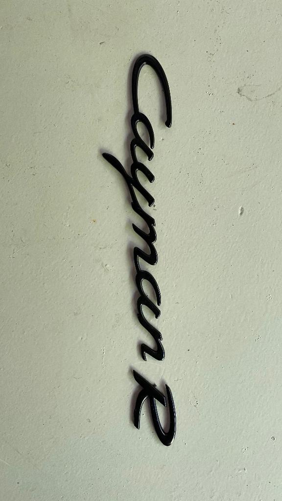 Porsche Cayman R OEM letter embleem, Auto-onderdelen, Ophalen, Porsche