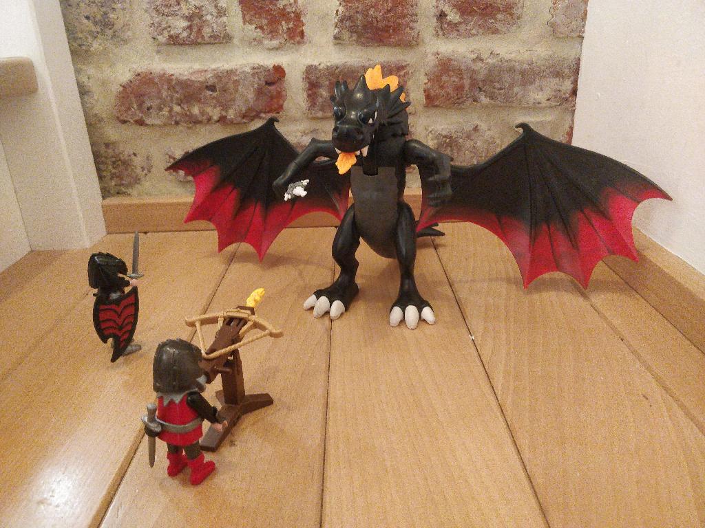 Playmobil draak en accessoires, Ophalen, Gebruikt, Complete set
