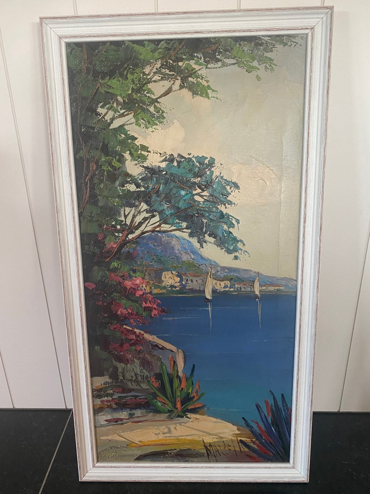 Jan Bevot (1917-1996) Vue de la côte méditerranéenne, Enlèvement
