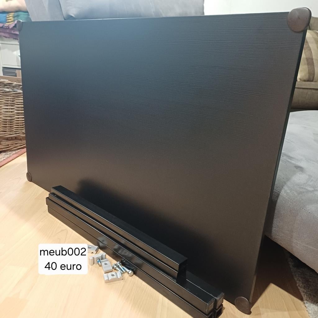 Zwarte ikea tafel H74xL110xB67cm, Ophalen, Gebruikt, 100 tot 150 cm, 50 tot 100 cm