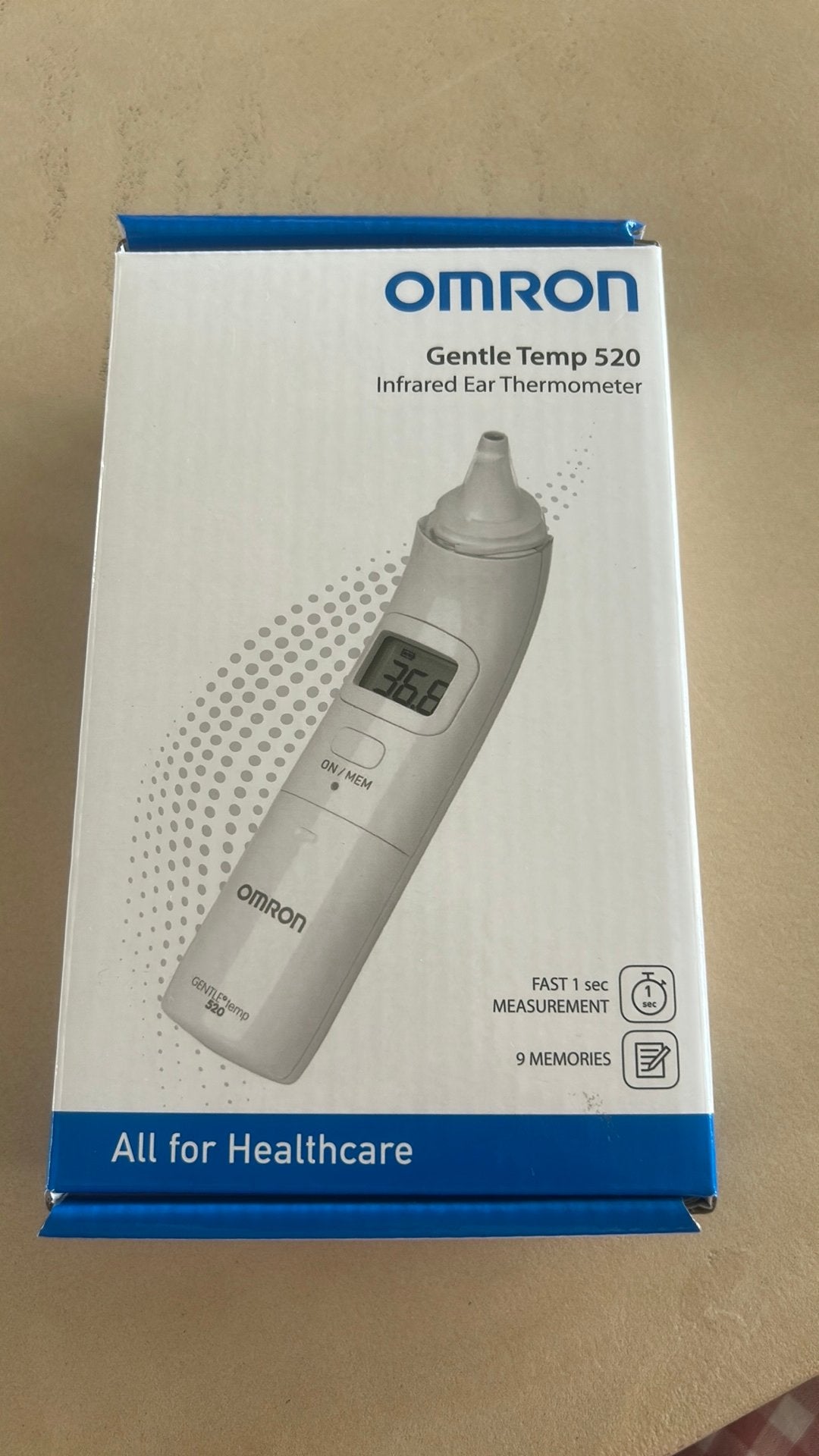 Omron gentle temp 520 infrared ear thermometer, Elektronische apparatuur, Ophalen of Verzenden, Nieuw